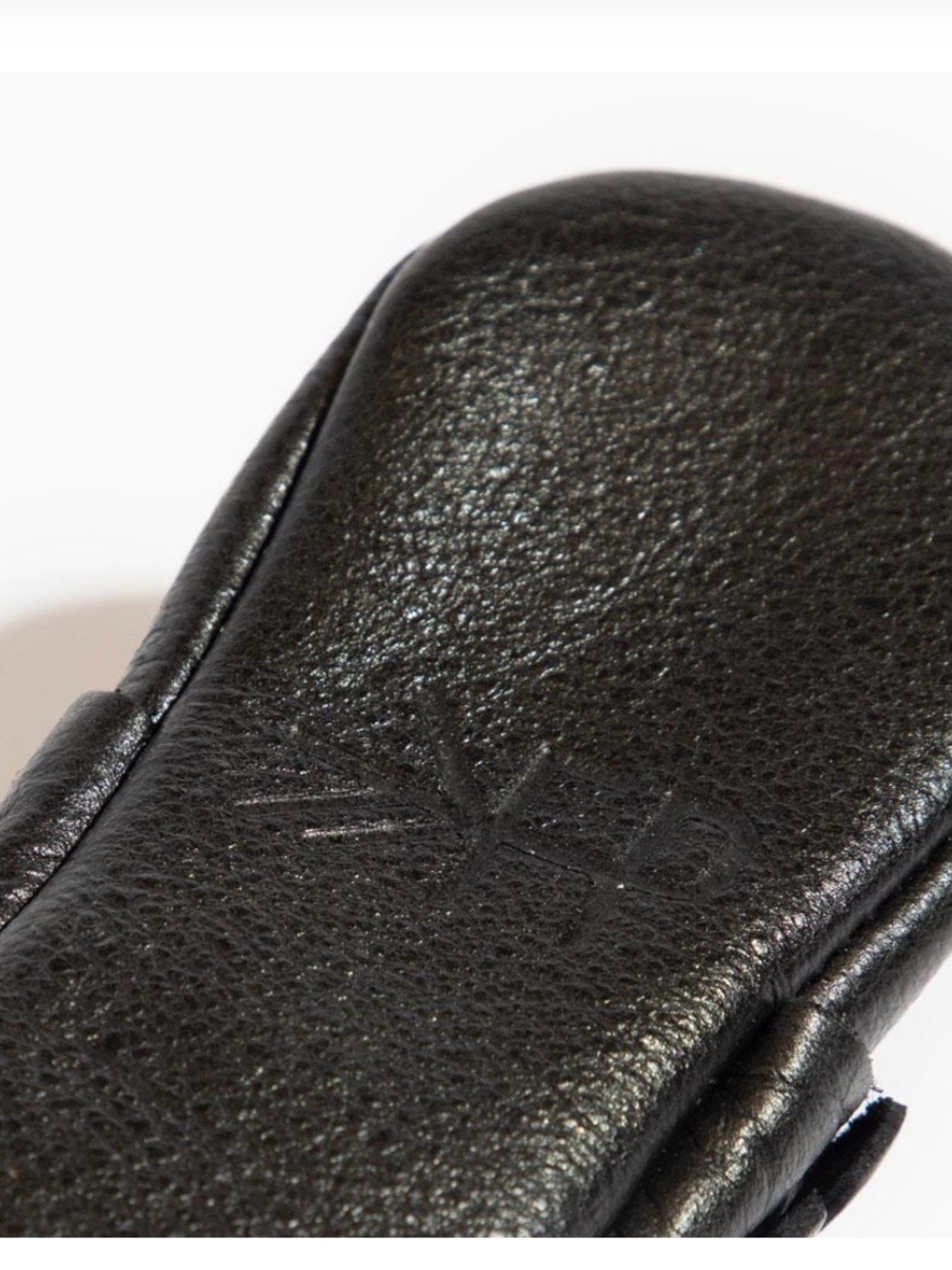 Freshly Picked Ebony/Black Leather Moccasin Baby Shoe - Picture 5 of 11
